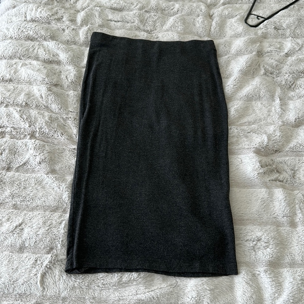 Dark heathered gray pencil skirt